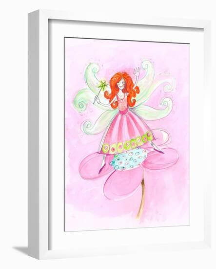 Fairy Red Hair-null-Framed Art Print