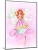 Fairy Red Hair-null-Mounted Art Print