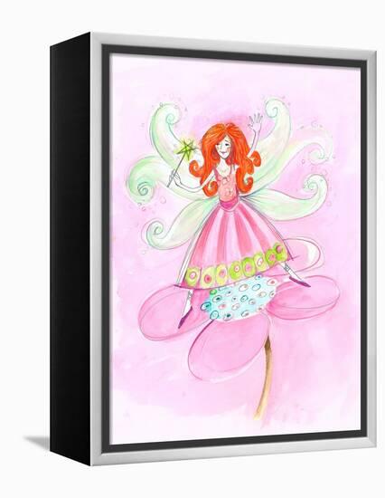 Fairy Red Hair-null-Framed Stretched Canvas
