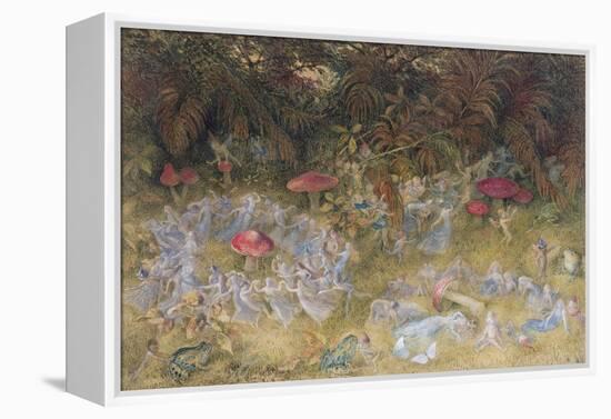 Fairy Rings and Toadstools, 1875-Richard Doyle-Framed Premier Image Canvas