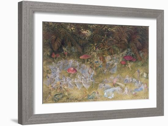Fairy Rings and Toadstools, 1875-Richard Doyle-Framed Giclee Print