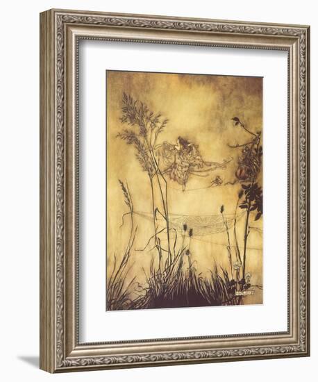 Fairy's Tightrope, 1910-Arthur Rackham-Framed Giclee Print