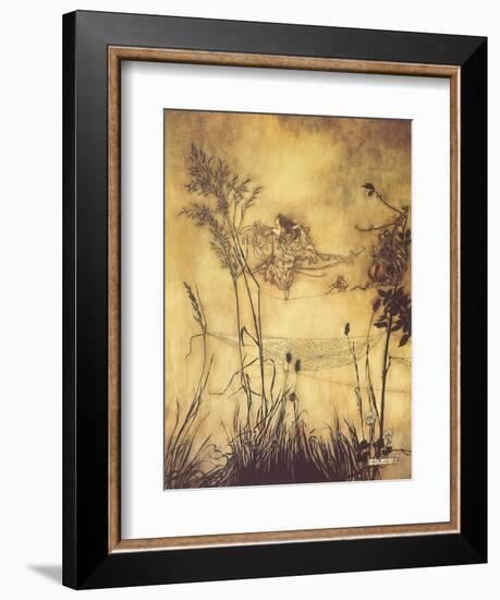 Fairy's Tightrope, 1910-Arthur Rackham-Framed Giclee Print