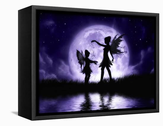 Fairy Sisters-Julie Fain-Framed Stretched Canvas