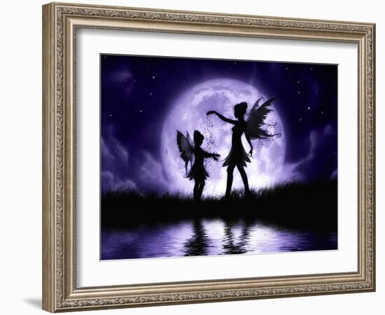 Fairy Sisters-Julie Fain-Framed Art Print