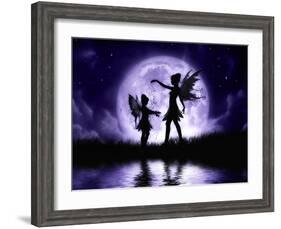 Fairy Sisters-Julie Fain-Framed Art Print