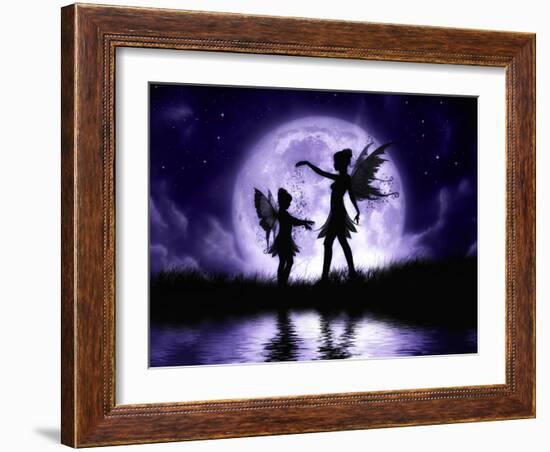 Fairy Sisters-Julie Fain-Framed Art Print