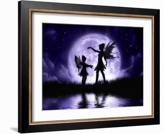 Fairy Sisters-Julie Fain-Framed Art Print