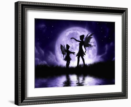 Fairy Sisters-Julie Fain-Framed Art Print