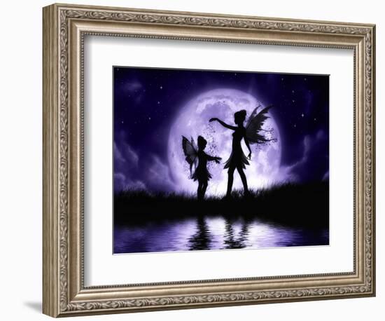 Fairy Sisters-Julie Fain-Framed Art Print