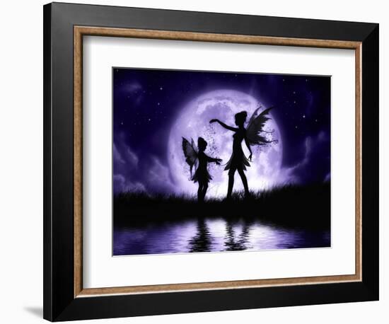 Fairy Sisters-Julie Fain-Framed Art Print