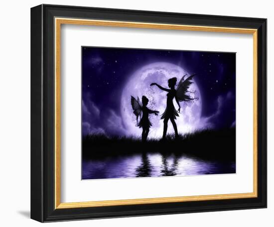 Fairy Sisters-Julie Fain-Framed Art Print