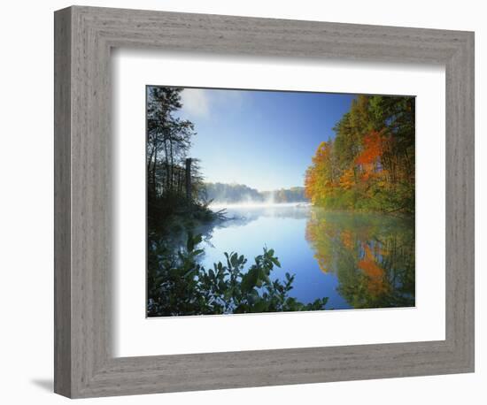 Fairy Stone Lake, Fairy Stone State Park, Virginia, USA-Charles Gurche-Framed Photographic Print