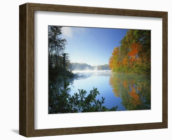 Fairy Stone Lake, Fairy Stone State Park, Virginia, USA-Charles Gurche-Framed Photographic Print