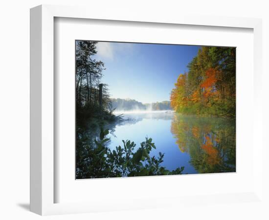 Fairy Stone Lake, Fairy Stone State Park, Virginia, USA-Charles Gurche-Framed Photographic Print