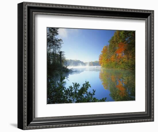 Fairy Stone Lake, Fairy Stone State Park, Virginia, USA-Charles Gurche-Framed Photographic Print