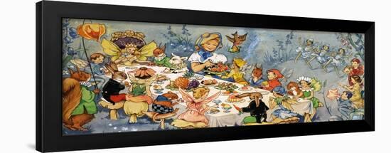 Fairy Tea Party-English School-Framed Giclee Print