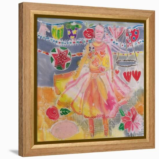 Fairy with Hearts and Flowers, 2006-Hilary Simon-Framed Premier Image Canvas