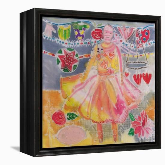 Fairy with Hearts and Flowers, 2006-Hilary Simon-Framed Premier Image Canvas