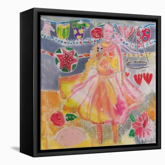 Fairy with Hearts and Flowers, 2006-Hilary Simon-Framed Premier Image Canvas