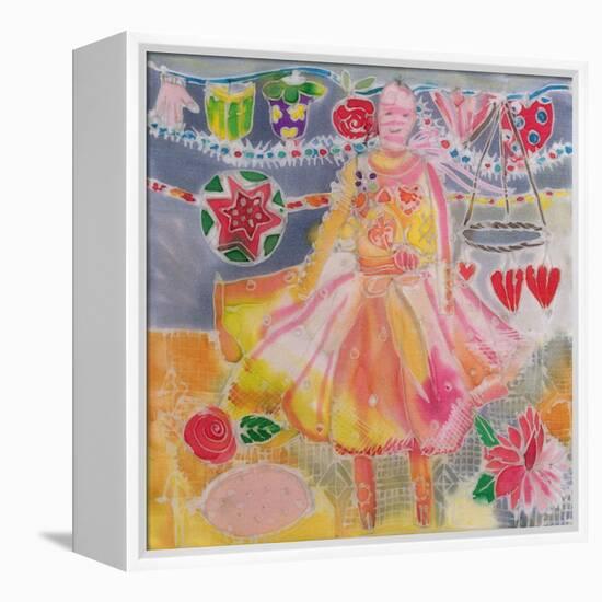 Fairy with Hearts and Flowers, 2006-Hilary Simon-Framed Premier Image Canvas