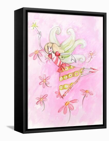 Fairy Yellow Hair-null-Framed Stretched Canvas