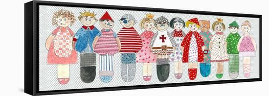 Fairytale Character Dolls-Effie Zafiropoulou-Framed Premier Image Canvas