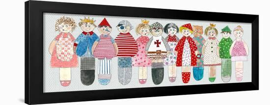 Fairytale Character Dolls-Effie Zafiropoulou-Framed Giclee Print