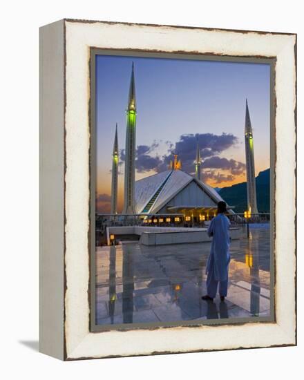 Faisal Mosque, Islamabad, Pakistan-Michele Falzone-Framed Premier Image Canvas