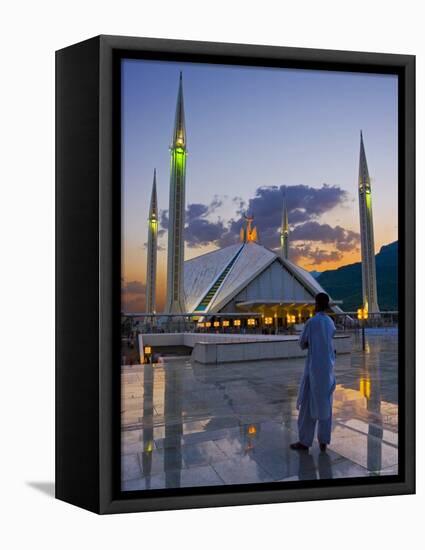 Faisal Mosque, Islamabad, Pakistan-Michele Falzone-Framed Premier Image Canvas