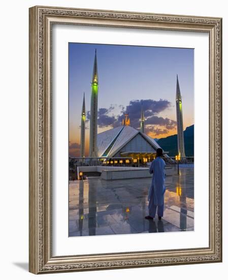 Faisal Mosque, Islamabad, Pakistan-Michele Falzone-Framed Photographic Print