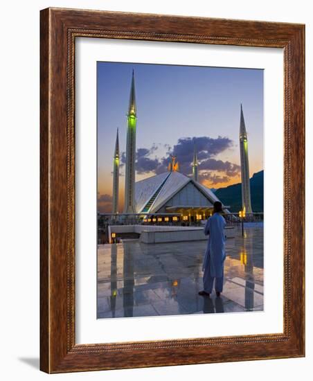 Faisal Mosque, Islamabad, Pakistan-Michele Falzone-Framed Photographic Print