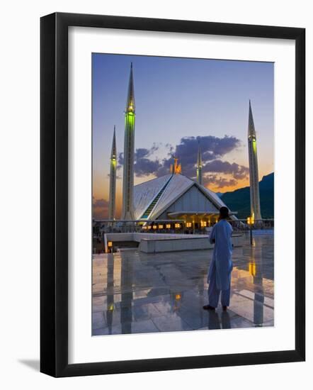 Faisal Mosque, Islamabad, Pakistan-Michele Falzone-Framed Photographic Print