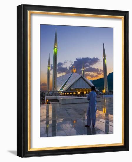 Faisal Mosque, Islamabad, Pakistan-Michele Falzone-Framed Photographic Print