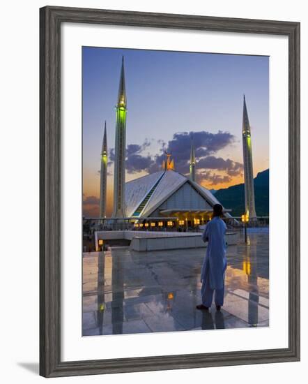 Faisal Mosque, Islamabad, Pakistan-Michele Falzone-Framed Photographic Print