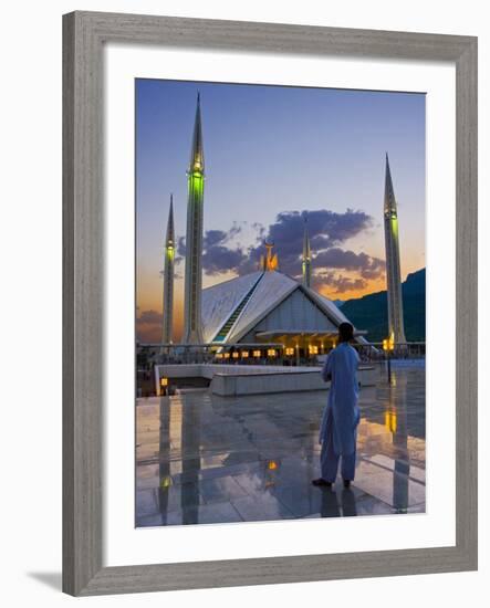 Faisal Mosque, Islamabad, Pakistan-Michele Falzone-Framed Photographic Print