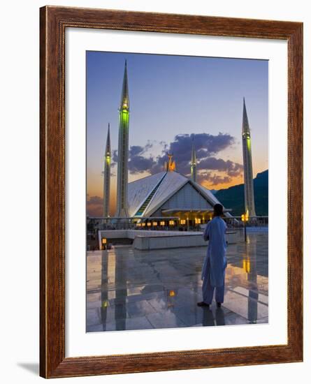 Faisal Mosque, Islamabad, Pakistan-Michele Falzone-Framed Photographic Print