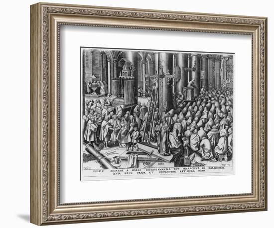 Faith, Engraved by Hieronymus Cock (C.1510-70)-Pieter Bruegel the Elder-Framed Giclee Print