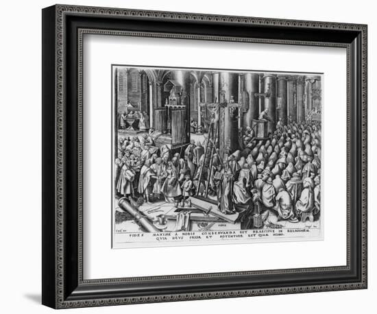 Faith, Engraved by Hieronymus Cock (C.1510-70)-Pieter Bruegel the Elder-Framed Giclee Print