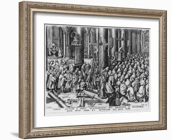 Faith, Engraved by Hieronymus Cock (C.1510-70)-Pieter Bruegel the Elder-Framed Giclee Print