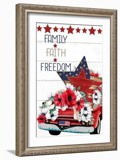 Faith Family Freedom-Kimberly Allen-Framed Art Print