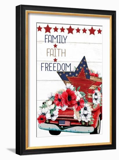 Faith Family Freedom-Kimberly Allen-Framed Art Print