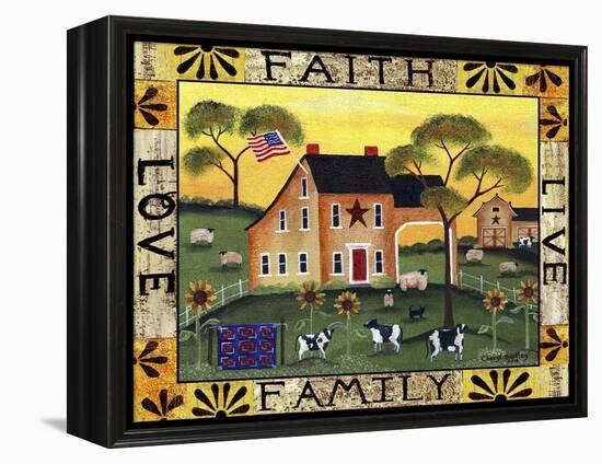 Faith Family Live Love Lang-Cheryl Bartley-Framed Premier Image Canvas