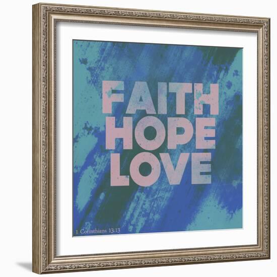 Faith Hope Love I-Vintage Skies-Framed Giclee Print