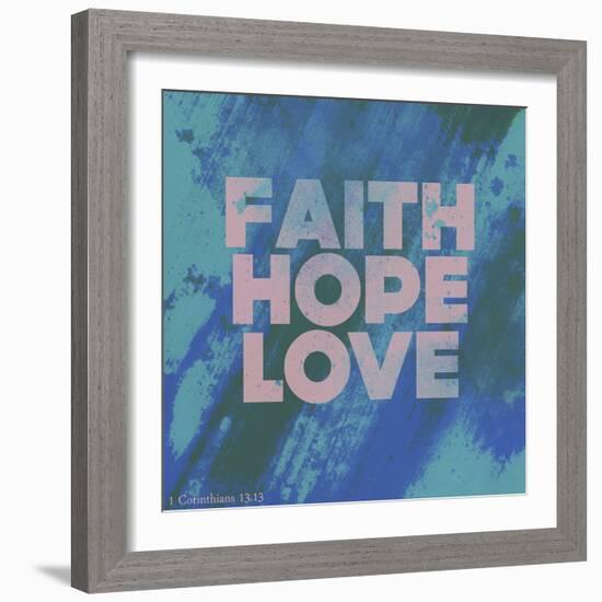 Faith Hope Love I-Vintage Skies-Framed Giclee Print