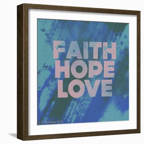 Faith Hope Love I-Vintage Skies-Framed Giclee Print