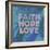 Faith Hope Love I-Vintage Skies-Framed Giclee Print