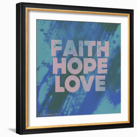 Faith Hope Love I-Vintage Skies-Framed Giclee Print