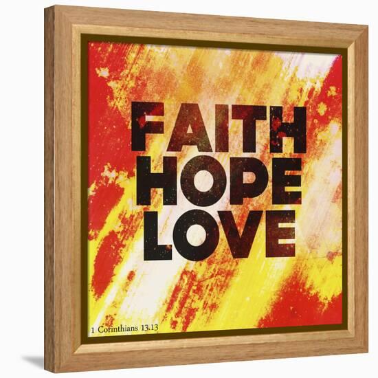 Faith Hope Love II-Vintage Skies-Framed Premier Image Canvas