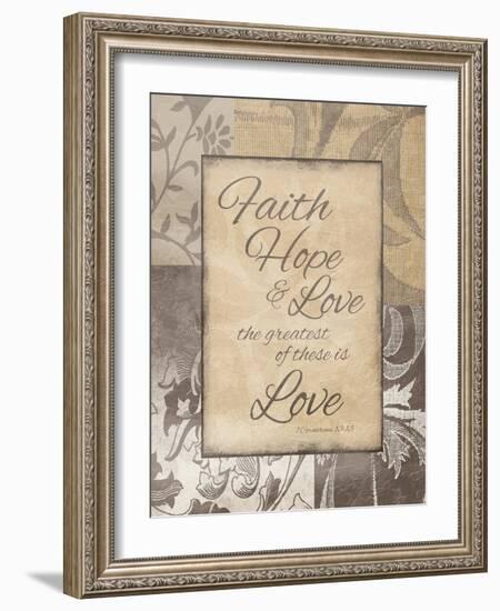 Faith Hope Love-Jace Grey-Framed Art Print